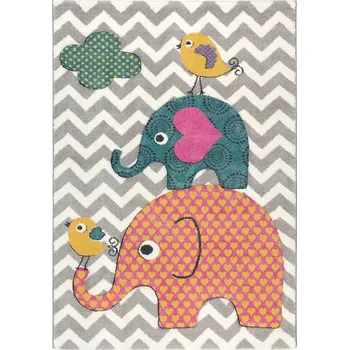 Koberec Breno Kusový koberec PASTEL KIDS 48/SVS, 120x170 cm, Vícebarevné