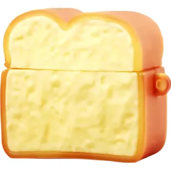 Příslušenství pro sluchátka Originální 3D pouzdro pro AirPods 1 2 Chleba Pečivo design Ochrana proti nárazům, poškrábání, prachu a nechtěnému otevření sluchátek