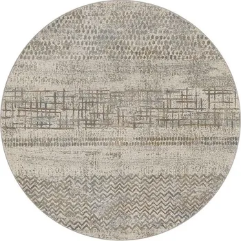 Koberec Breno Kusový koberec ARGENTUM kruh 63857/9293, 240x240 cm, Béžová/Vícebarevné