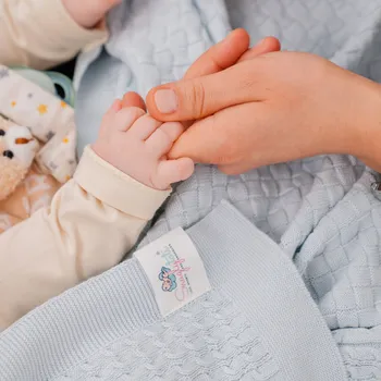 Prostěradlo Pletená deka - 90x100 - Snuglytots - Model KnitMix - Světle fialová