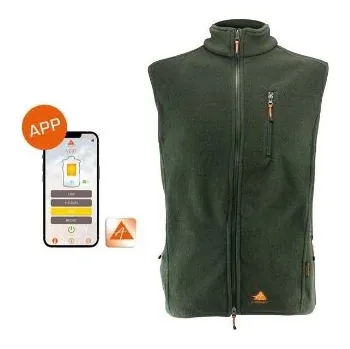 Pánská móda Alpenheat Vyhřívaná vesta fire-fleece s app zelená - Velikost L