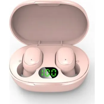 Sluchátka In-ear sluchátka do uší bluetooth přenosná k telefonu růžová E6s