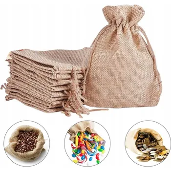 Lněné pytlíčky se stahovací šňůrkou Ag-Bet 9x12 cm, 10 kusů