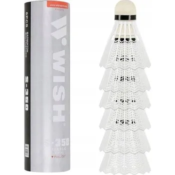 Badmintonový košíček Rekreační badmintonové Míčky nylonové, bílé, WISH sada ks