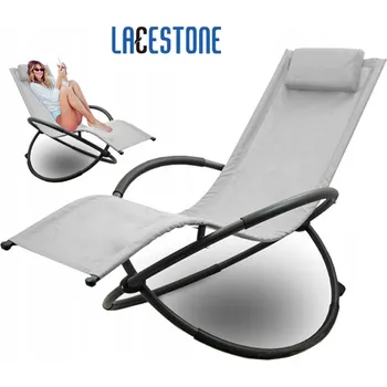 Zahradní lehátko Lehátko ocel LACESTONE šedé barvy