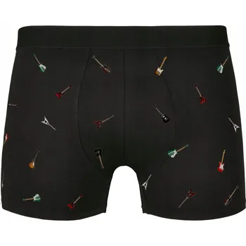 Boxerky Pánské boxerky s rockovými kytarami 1 kus Černé 3XL