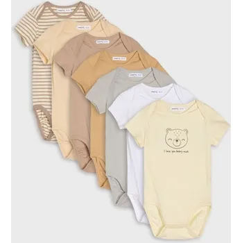 Kojenecký body Sinsay - Bavlněné body 7 pack - bílá - 206FT-00X - 206FT-00X-98