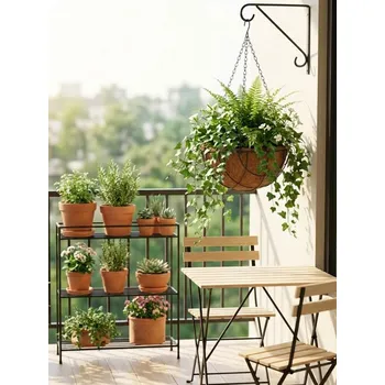 Květináč Sinsay - Závěsný kovový zahradní květináč s korkovou vložkou - zelená - 021II-67X - 021II-67X-ONE