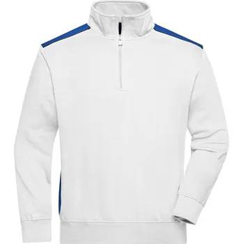 Pánská mikina Daiber | JN 868 white/royal XL Mikina (pracovní)