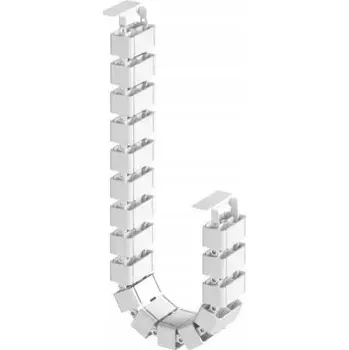 kabelová chránička Kabelová krytka černá páteř kabelů bílá 132 cm organizér kabelů