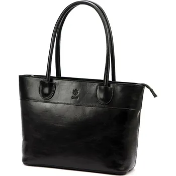 Kabelka FLORENCE Dámská kožená kabelka Viktorie černá
