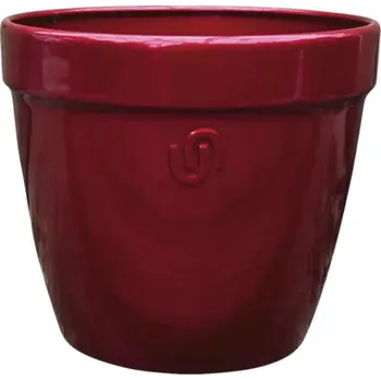 Květináč Obal na květináč kovový Alice Ø 29,5 x 26 cm vánoční červená