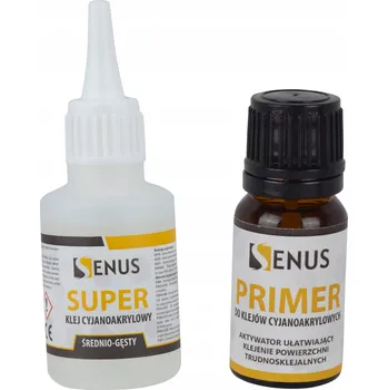 Průmyslové lepidlo Kyanoakrylátové lepidlo + primer pro lepení PE PP PTFE sada Senus