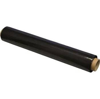 Obalový materiál Stretchová fólie Q-CONNECT - 1,5 kg, 23 mic, role 50 cm, návin 140 m, černá