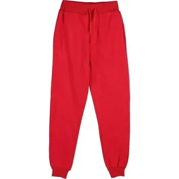 Pánské tepláky jednobarevné s kapsami na tkaničku polyester Pohodlné a stylové pro každodenní nošení a volnočasové aktivity červená S