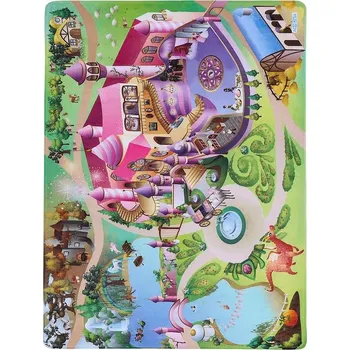 Koberec Breno Kusový koberec Ultra Soft Zámek, 130x180 cm, Vícebarevné