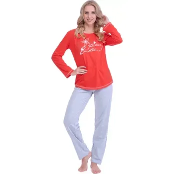 Dámské pyžamo Dámské pyžamo Ruko 2549/41, 2XL, červená