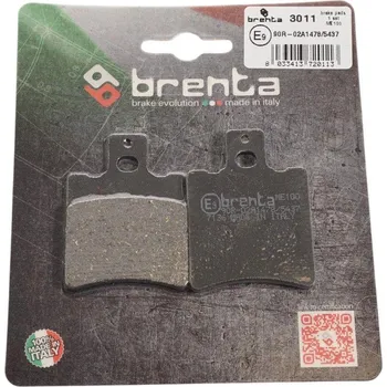 Brzdová destička BRENTA brzdové destičky KH206 (organické) (BRENTA brzdové destičky KH206 (organické))