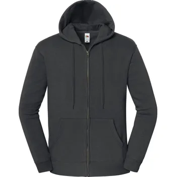 Pánská mikina F.O.L. | Iconic Premium Hooded Sweat Jacket light graphite XXL Mikina s kapucí