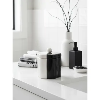 Dóza na potraviny Sinsay - Keramická dóza s víčkem - černá - 858GN-99X - 858GN-99X-ONE