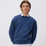 Reserved - Mikina s kapucí a drobnou výšivkou - tmavomodrá - 515EF-59M - 515EF-59M-XXL