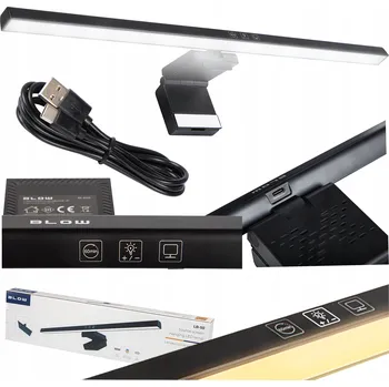 Lampička LED LAMPA NA MONITOR POČÍTAČE NOČNÍ NASTAVITELNÁ LIŠTA SILNÁ USB-C 50CM