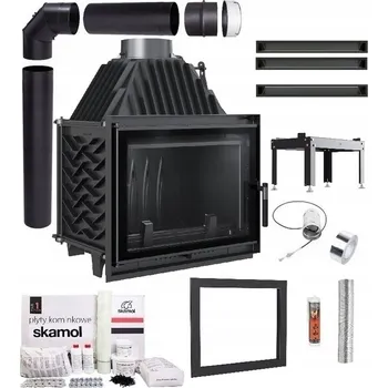 Krbová vložka KRBOVÁ VLOŽKA LITINOVÁ ZUZIA ECO DECO 12 SADA TRUBKY VZDUCHOVODY DESKY