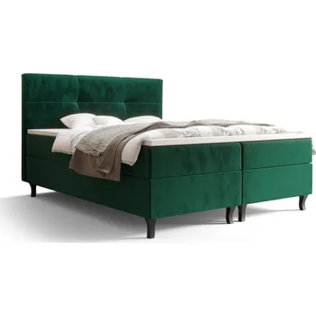 Postel Čalouněná postel boxspring AMIR 200x200 Barva: monolith 37, Rozměr: 200x200