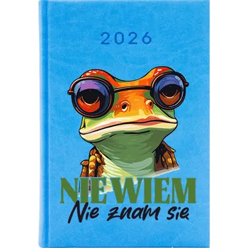 Kalendář Knižkový kalendář 2026 A5 FunnyCase modrý