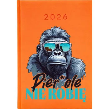 Kalendář Knižkový kalendář 2026 A5 FunnyCase oranžový