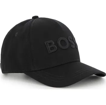 Kšiltovka Dětská bavlněná kšiltovka BOSS J53167.58 černá 99X, vel. 58
