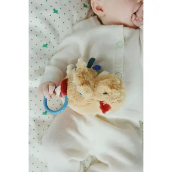 Dětské chrastítko Fanga Fontana PELUCHE MIO FA100077 žlutá 10X, vel. ONE SIZE