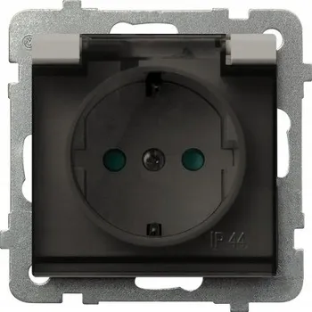Elektrická zásuvka HERMETICKÁ ZÁSUVKA IP44 SCHUKO OSPEL SONATA GPH-1RSP/m/82/d KAŠMÍR