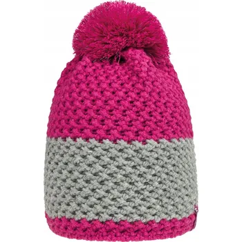 Čepice Čepice zimní s bambulí šedo-růžová Doll, vel. 55