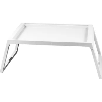DIHOME DI4462 Servírovací stolek do postele plastový, 54,4x35,7x26,3cm, bílá
