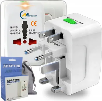 Cestovní adaptér CESTOVNÍ ADAPTÉR ZÁSUVKY USA UK EU CELÝ SVĚT
