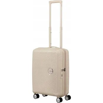 Kabinový kufr American Tourister Soundbox EXP - coconut sand (kokosový písek)