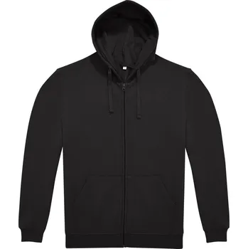 Pánská mikina B&C | ID.224 Zip Hood black 5XL Mikina s kapucí