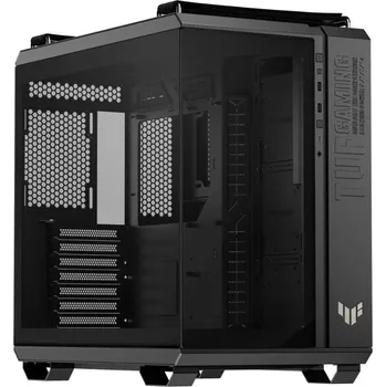 ASUS case TUF GAMING GT502 HORIZON, Mid Tower, průhledná bočnice, 4x 120mm ARGB Fan, černá