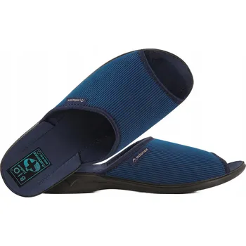 Dámské pantofle ADANEX 30027 TEXTILNÍ DOMÁCÍ DÁMSKÉ PANTOFLE PANTOFLE SANDÁLE BIO PU Námořnická Modrá 38