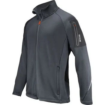 ProJob | 3319 Microfleece Jacket grey 4XL Pracovní bunda z mikrofleecu