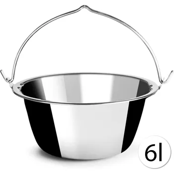 kotlíky Perfect Home 13954 Zesílený nerezový kotlík na guláš 6 L