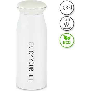 Termoska TFY No.93172WHITE Termoska na kávu a čaj, 0,35 L