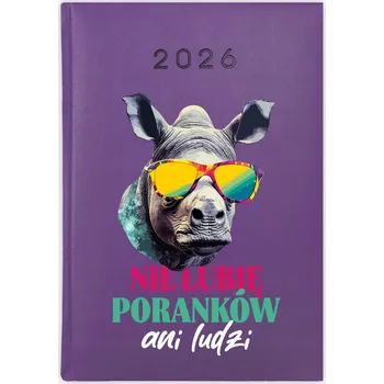 Kalendář Knižní kalendář 2026 A5 FunnyCase fialový