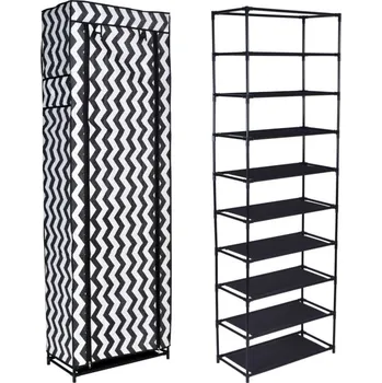 Šatní skříň Šatní skříň LEA bílá / černá