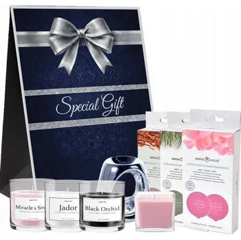 Aroma lampa Vánoční Dárkový Koš Sada Vonné Vosky Aromalampa Svíčky