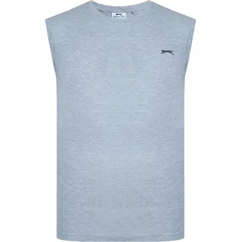 Pánské tílko Slazenger tričko bez rukávů šedé Barva: Šedá, Velikost: L