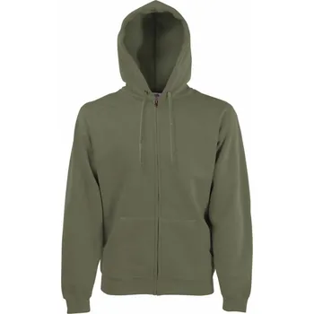 Pánská mikina F.O.L. | Premium Hooded Sweat Jacket classic olive M Mikina s kapucí