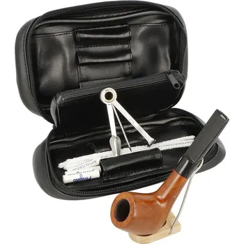 Čistič dýmky Angelo Sada dýmka Angelo, startovací set, dýmka zahnutá + etue I, filtr 9mm