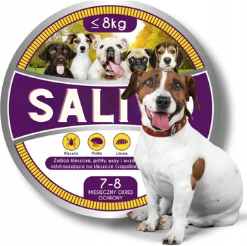 Antiparazitikum pro psa OBROŽEK PROTI KLÍŠŤATŮM A BLECHÁM PRO MALÉ PSY, ANTYKLÍŠŤOVÝ NA 8 MĚSÍCŮ SALIVO